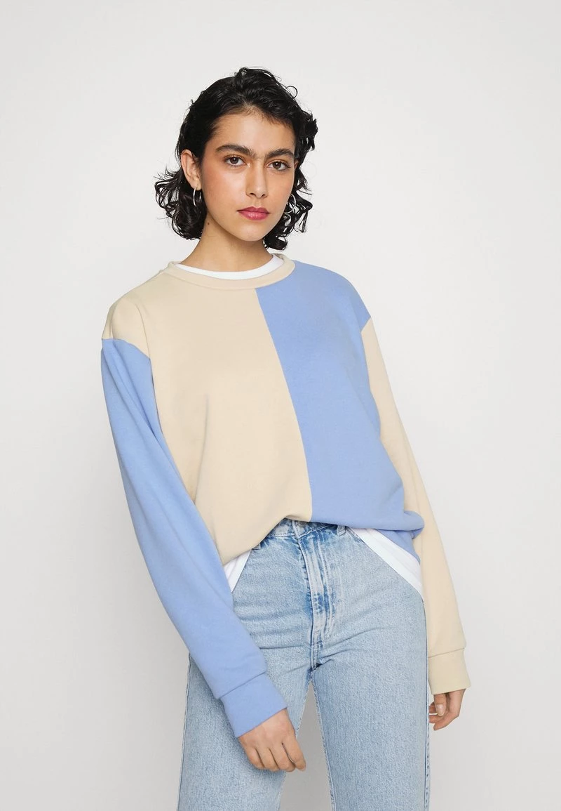 Modström - Damen HOLLY MIX - Sweatshirt - Cornflower/cream 3 Modström - Damen HOLLY MIX - Sweatshirt - Cornflower/cream