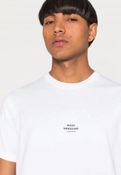 Mads Nørgaard - Herren ORGANIC TWIN LOGO TEE - T-Shirt Basic - White -Mads Nørgaard Verkäufe 2022 02e742446036485a937880278763d957