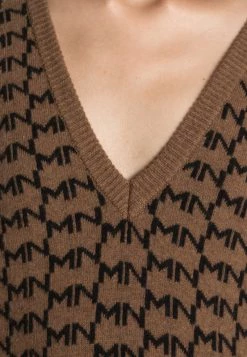 Mads Nørgaard - Damen DELTA LOGO DYNAMO - Strickkleid - Breen/pirate Black -Mads Nørgaard Verkäufe 2022 045600df55a84bcea44372a36833bc37