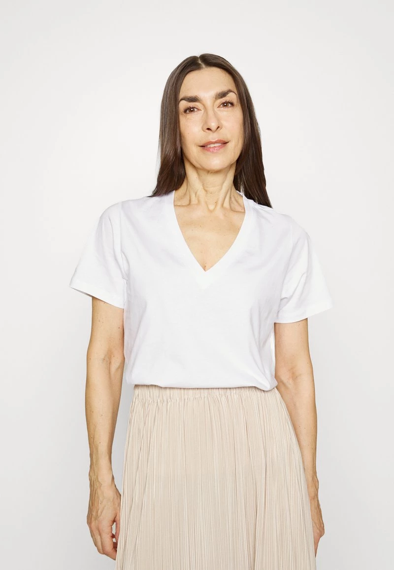 Modström - Damen PIA - T-Shirt Basic - White 3 Modström - Damen PIA - T-Shirt Basic - White