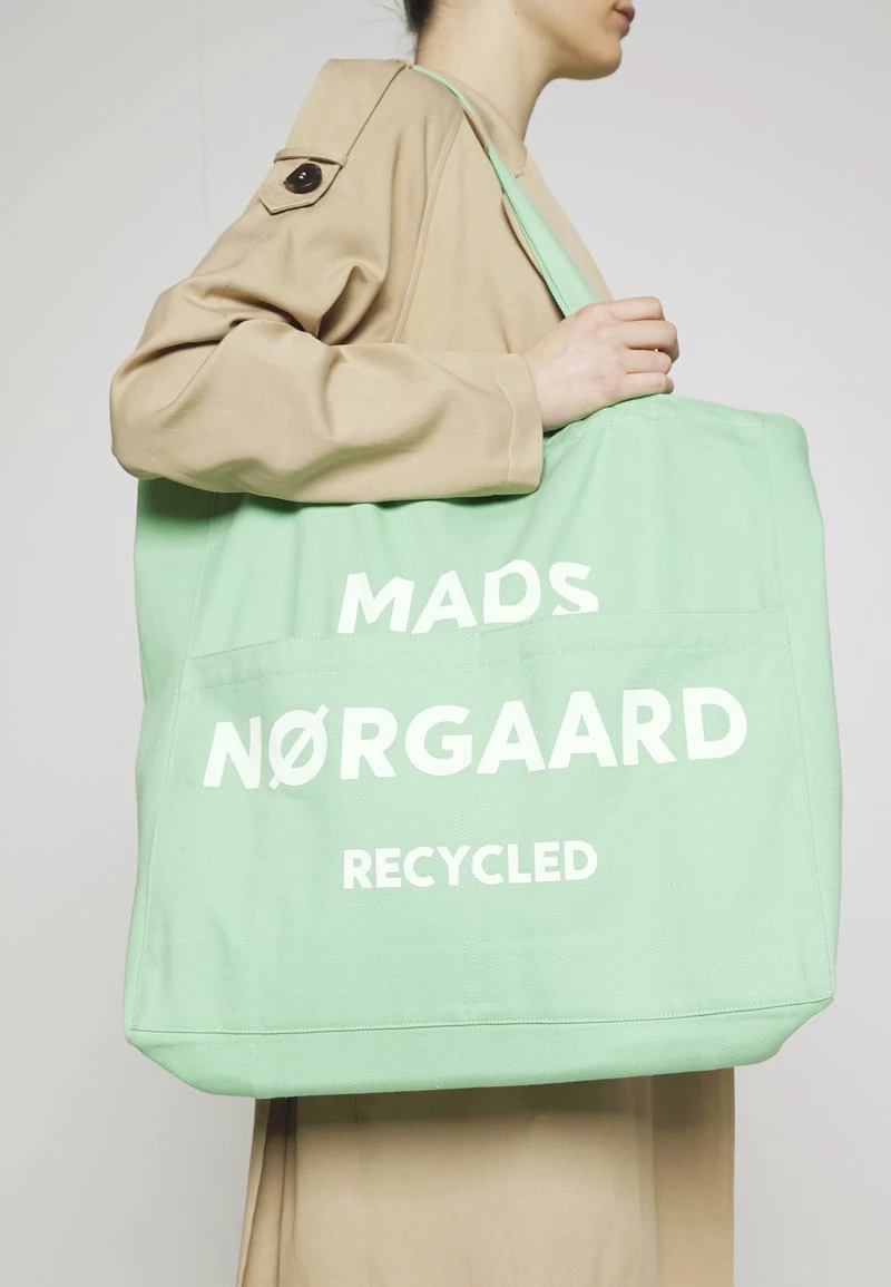 Mads Nørgaard - Damen RECYCLED BOUTIQUE ALTEA - Shopping Bag - Light Grass Green 3 Mads Nørgaard - Damen RECYCLED BOUTIQUE ALTEA - Shopping Bag - Light Grass Green