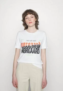 Mads Nørgaard - Damen HIGH TEE - T-Shirt Print - Snowwhite