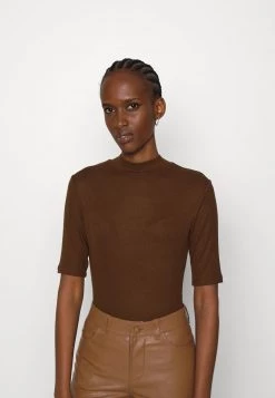 Modström - Damen KROWN - T-Shirt Basic - Pecan