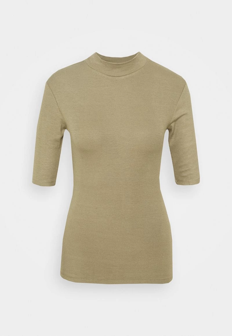 Modström - Damen KROWN - T-Shirt Basic - Light Khaki 8 Modström - Damen KROWN - T-Shirt Basic - Light Khaki – Bild 6