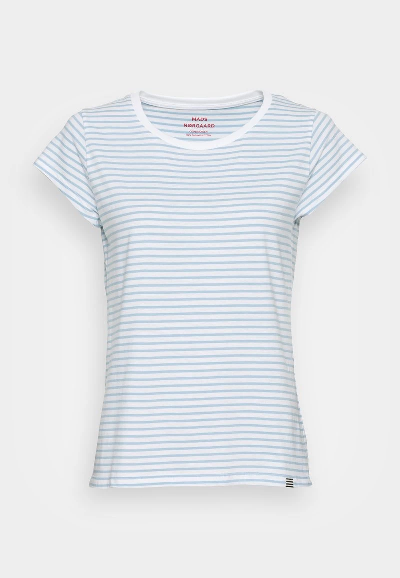 Mads Nørgaard - Damen FAVORITE STRIPE TEASY TEE - T-Shirt Print - White/della Robia Blue 6 Mads Nørgaard - Damen FAVORITE STRIPE TEASY TEE - T-Shirt Print - White/della Robia Blue – Bild 4