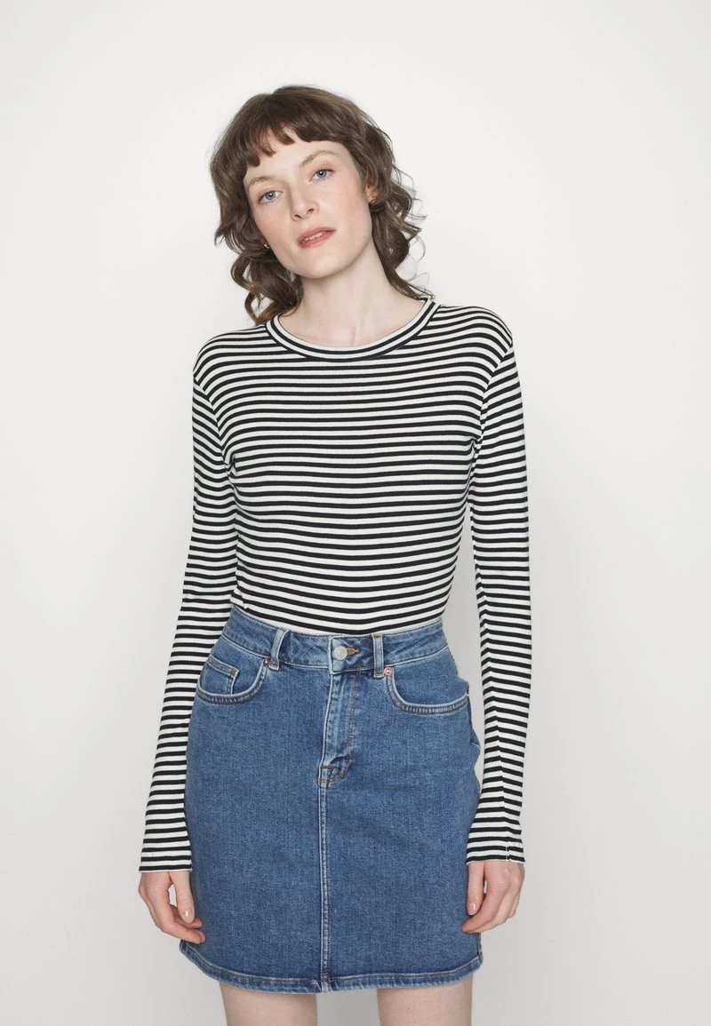 Mads Nørgaard - Damen STRIPE TUBA - Langarmshirt - Black/white 3 Mads Nørgaard - Damen STRIPE TUBA - Langarmshirt - Black/white