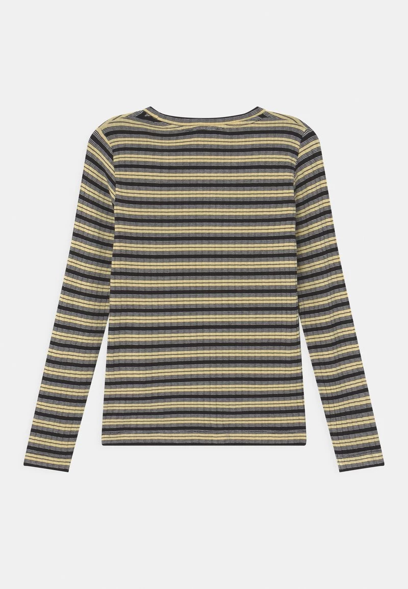 Mads Nørgaard STRIPE TALIKA UNISEX - Langarmshirt - Black/pale Banana/white 4 Mads Nørgaard STRIPE TALIKA UNISEX - Langarmshirt - Black/pale Banana/white – Bild 2