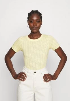 Mads Nørgaard - Damen POINTELLA TRIXA - T-Shirt Basic - Yellow