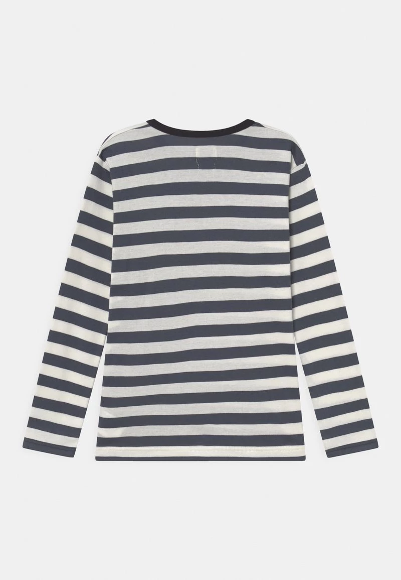 Mads Nørgaard MIDI TOBINO TEE UNISEX - Langarmshirt - Black/marshmallow/dark Slate 4 Mads Nørgaard MIDI TOBINO TEE UNISEX - Langarmshirt - Black/marshmallow/dark Slate – Bild 2