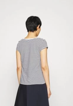 Mads Nørgaard - Damen FAVORITE STRIPE TEASY TEE - T-Shirt Print - White/black -Mads Nørgaard Verkäufe 2022 2c827d3f20e84910aebc67ecd0cf3b4a