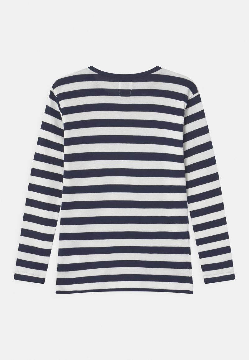 Mads Nørgaard TOBINO UNISEX - Langarmshirt - Sky Captain/white 4 Mads Nørgaard TOBINO UNISEX - Langarmshirt - Sky Captain/white – Bild 2