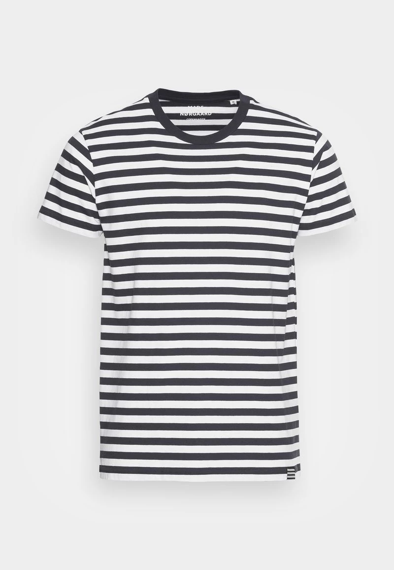 Mads Nørgaard MIDI THOR TEE - T-Shirt Print - Navy/white - Herren 6 Mads Nørgaard MIDI THOR TEE - T-Shirt Print - Navy/white - Herren – Bild 4