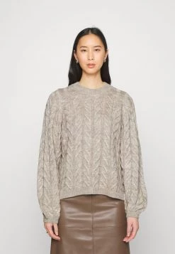 Modström NADIM O NECK - Strickpullover - Beige Melange - Damen