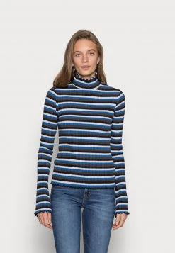 Mads Nørgaard SUPER STRIPE TREVOR - Langarmshirt - Multi Princess Blue - Damen