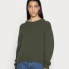 Mads Nørgaard RECYCLED MIX KAILY - Strickpullover - Forest Night - Damen