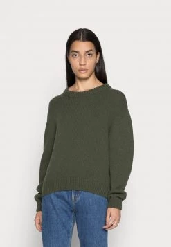 Mads Nørgaard RECYCLED MIX KAILY - Strickpullover - Forest Night - Damen