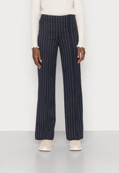 Mads Nørgaard PINTECH PIRLA PANTS - Stoffhose - Sky Captain/snow White - Damen