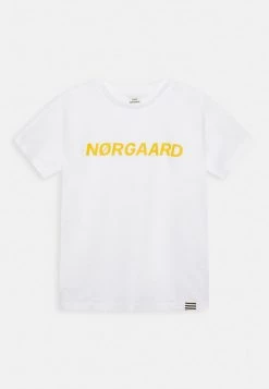 Mads Nørgaard PRINTED TEE THORLINO TEE UNISEX - T-Shirt Print - White