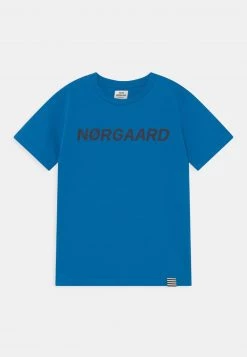 Mads Nørgaard PRINTED THORLINO TEE UNISEX - T-Shirt Print - Directoire Blue