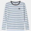 Mads Nørgaard TRIO TOBINO UNISEX - Langarmshirt - White/baby Blue -Mads Nørgaard Verkäufe 2022 37416950b12a4e01addb603bd47cc145