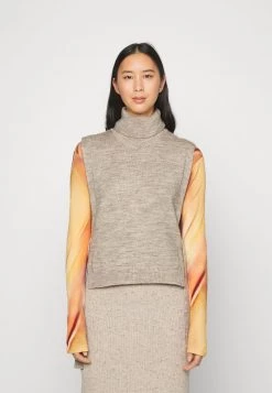 Modström - Damen NOLA COLLAR - Strickpullover - Beige Melange