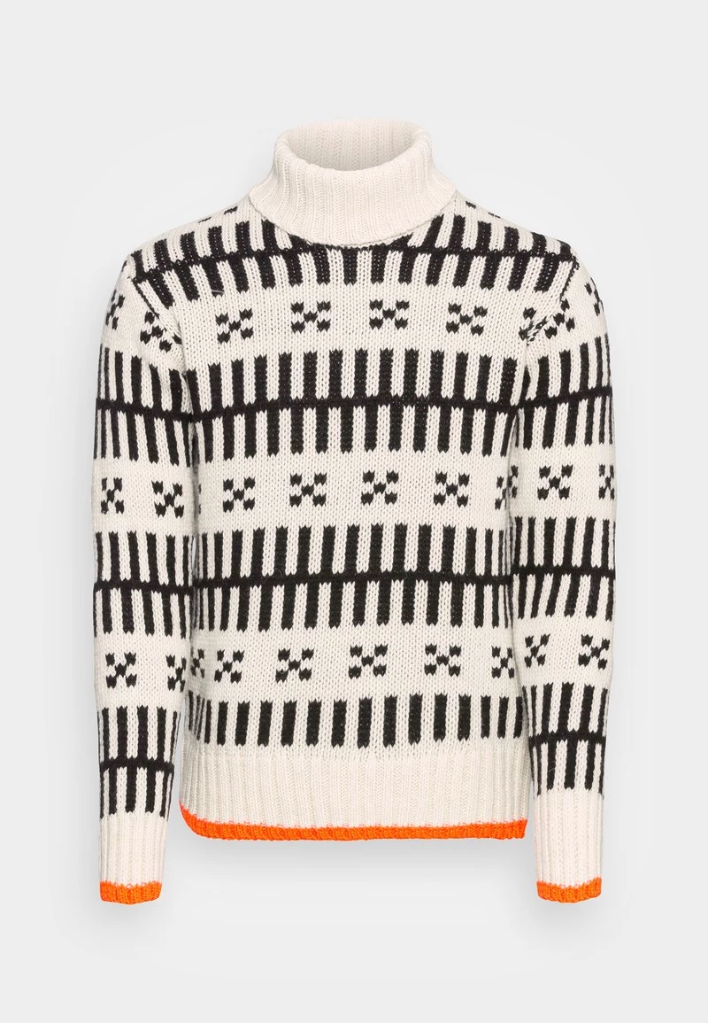 Mads Nørgaard ICELAND KELDEN - Strickpullover - Black/ecru - Herren 6 Mads Nørgaard ICELAND KELDEN - Strickpullover - Black/ecru - Herren – Bild 4