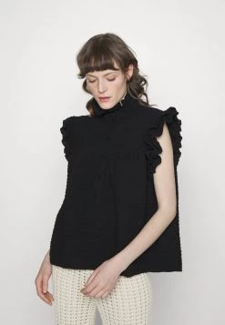 Mads Nørgaard ELLE - Bluse - Black - Damen