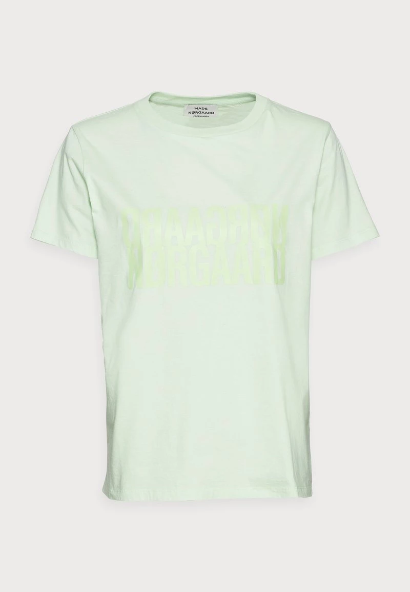 Mads Nørgaard - Damen SINGLE ORGANIC TRENDA - T-Shirt Print - Pastel Green 6 Mads Nørgaard - Damen SINGLE ORGANIC TRENDA - T-Shirt Print - Pastel Green – Bild 4