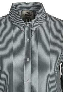 Mads Nørgaard - Damen STYLA - Bluse - Green / White -Mads Nørgaard Verkäufe 2022 41f380b01e53497bb0a3edcd7bcc93b5