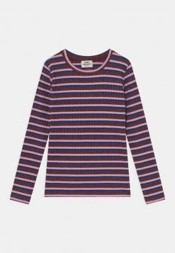 Mads Nørgaard STRIPE TALIKA - Langarmshirt - Metallic Winetasting - Kinder