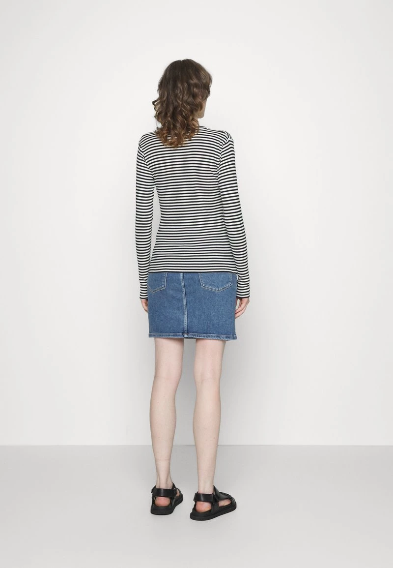 Mads Nørgaard - Damen STRIPE TUBA - Langarmshirt - Black/white 5 Mads Nørgaard - Damen STRIPE TUBA - Langarmshirt - Black/white – Bild 3