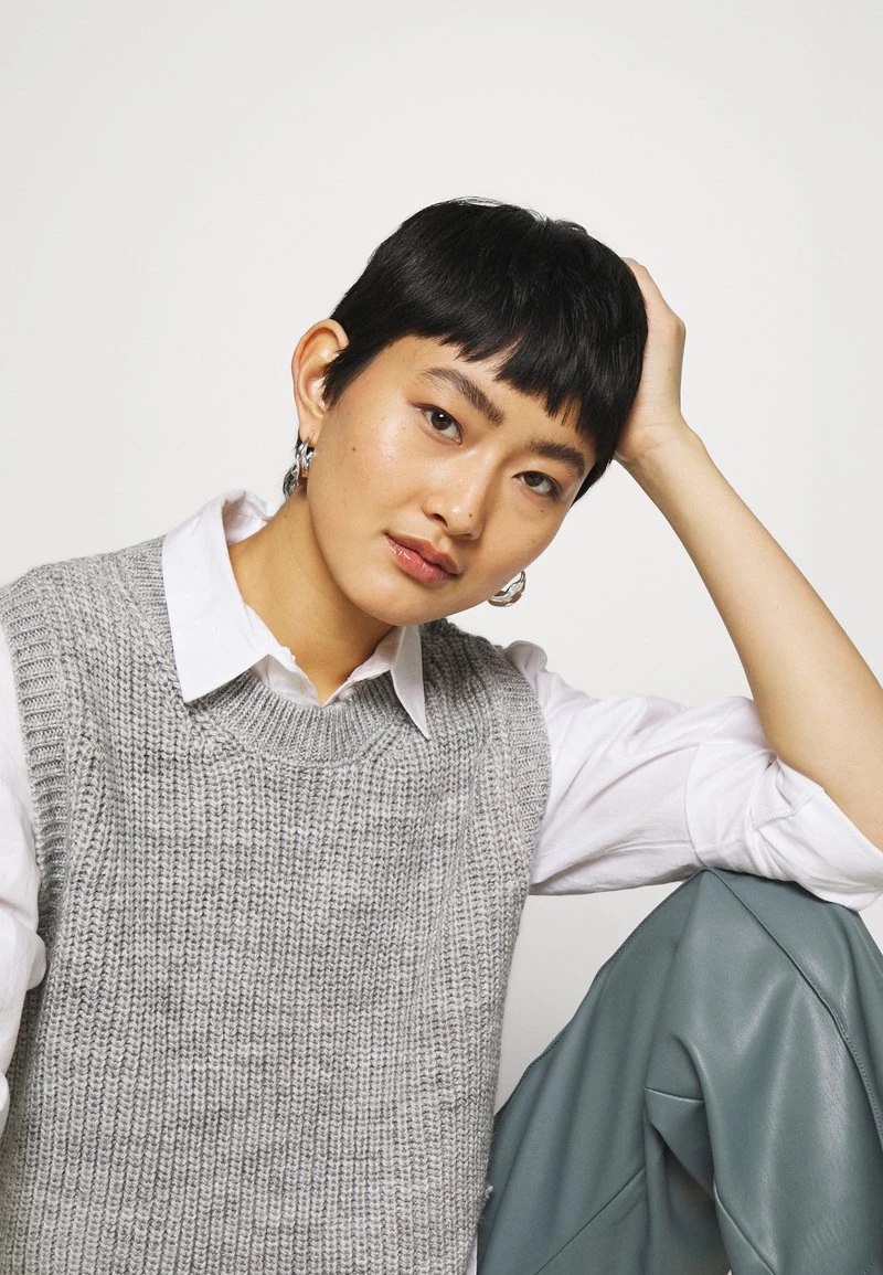 Modström TIMME - Strickpullover - Light Greymelange - Damen 6 Modström TIMME - Strickpullover - Light Greymelange - Damen – Bild 4