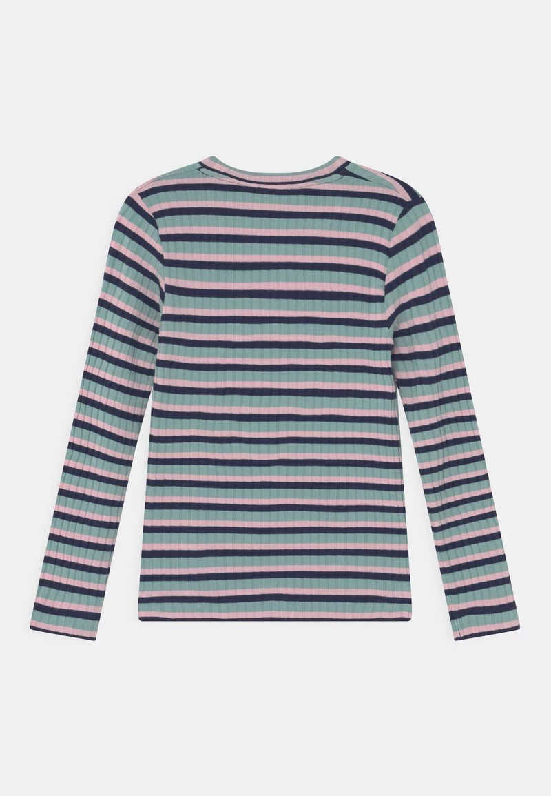 Mads Nørgaard STRIPE TALIKA UNISEX - Langarmshirt - Aqua/pink/navy 4 Mads Nørgaard STRIPE TALIKA UNISEX - Langarmshirt - Aqua/pink/navy – Bild 2