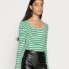 Mads Nørgaard STRIPE TINILLA - Langarmshirt - Multi Pastel Green - Damen -Mads Nørgaard Verkäufe 2022 4761ba4a4c56482ba81c9cd6486fc436