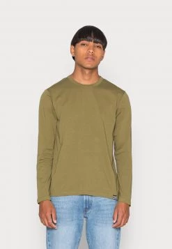 Mads Nørgaard - Herren ORGANIC THOR TEE - Langarmshirt - Sphagnum