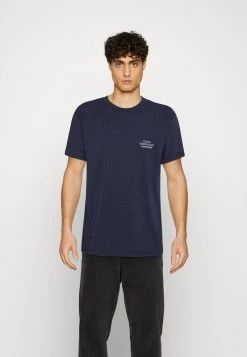 Mads Nørgaard - Herren DUSTY EMBROIDERY THOR TEE - T-Shirt Basic - Indigo