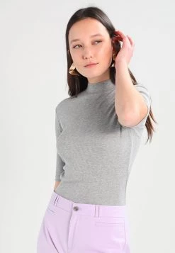 Modström KROWN - T-Shirt Basic - Grey Melange - Damen