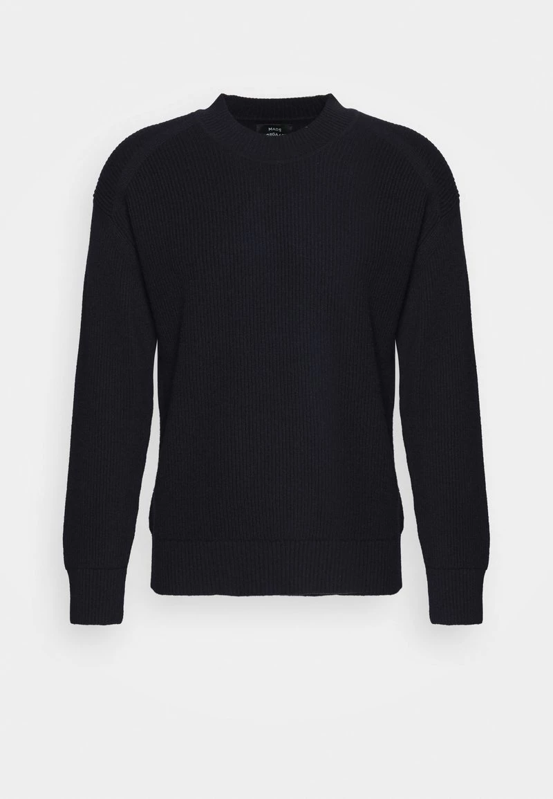 Mads Nørgaard - Herren MIX KAILO - Strickpullover - Navy 7 Mads Nørgaard - Herren MIX KAILO - Strickpullover - Navy – Bild 5