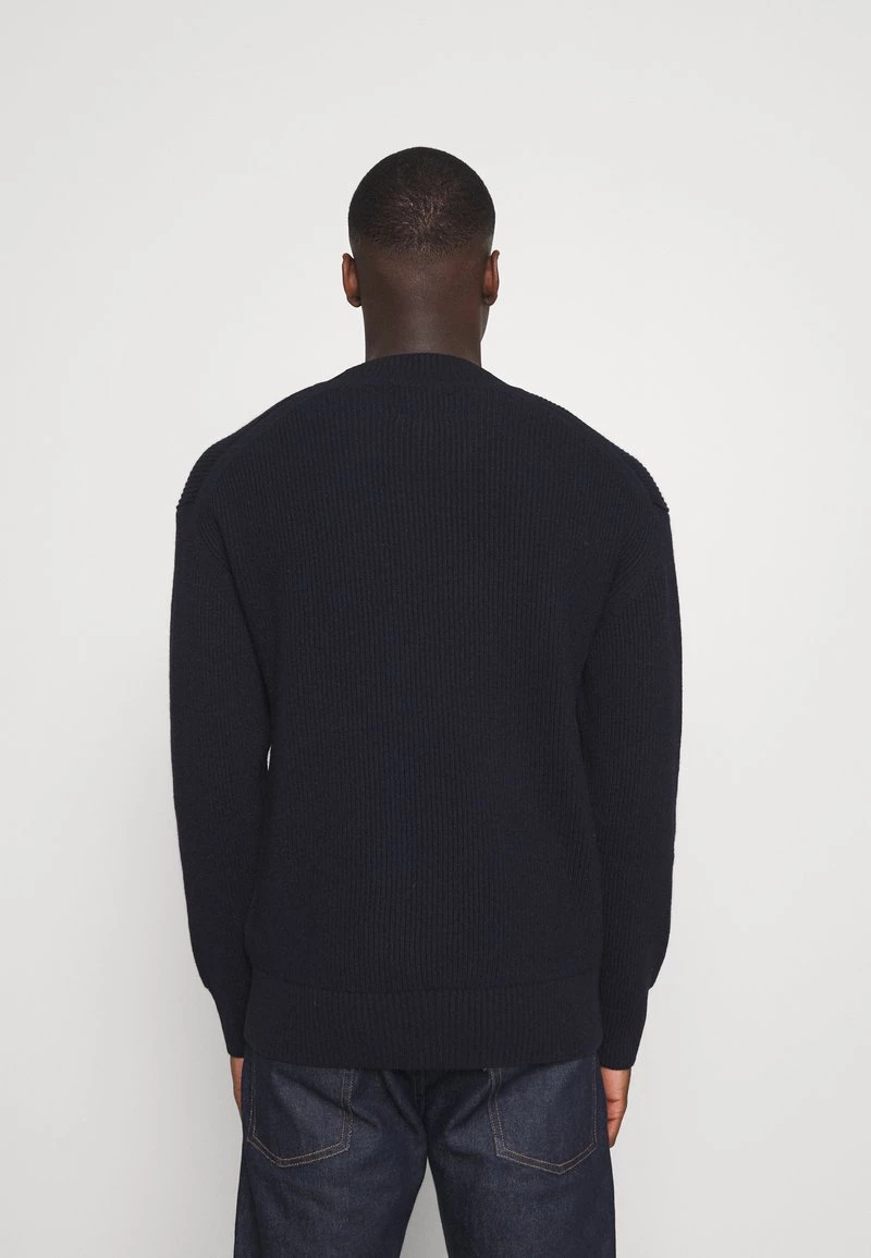 Mads Nørgaard - Herren MIX KAILO - Strickpullover - Navy 5 Mads Nørgaard - Herren MIX KAILO - Strickpullover - Navy – Bild 3