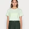 Mads Nørgaard - Damen SINGLE ORGANIC TRENDA - T-Shirt Print - Pastel Green -Mads Nørgaard Verkäufe 2022 50eb2dbbcc28495e89d3223c26382f23