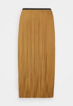 Modström - Damen HELIN SKIRT - Faltenrock - Brown Oak