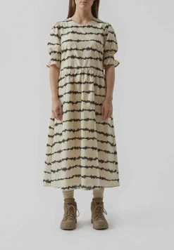 Modström - Damen Freizeitkleid - Black White