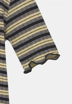 Mads Nørgaard STRIPE TUVIANA UNISEX - T-Shirt Print - Black/pale Banana/white -Mads Nørgaard Verkäufe 2022 5f85ff6e404a46649337a08208256864