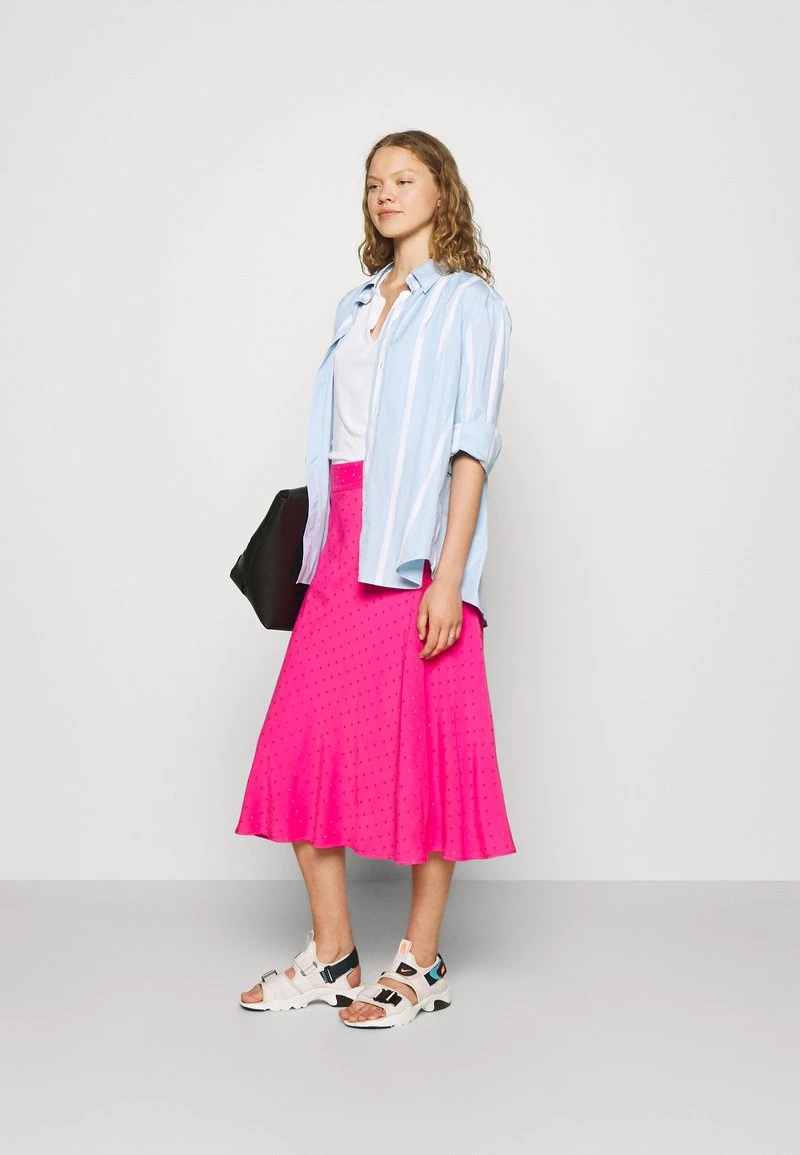 Mads Nørgaard - Damen DRAPY STELLY LONG - Maxirock - Shocking Pink 4 Mads Nørgaard - Damen DRAPY STELLY LONG - Maxirock - Shocking Pink – Bild 2