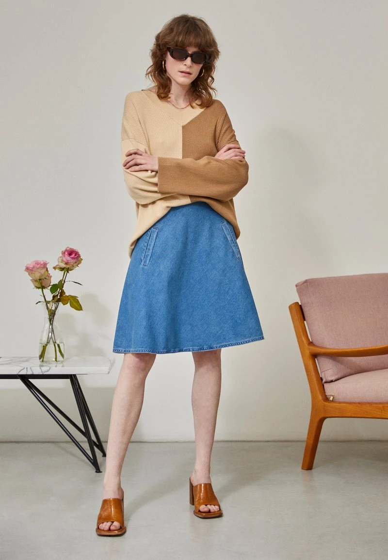 Mads Nørgaard - Damen VINTAGE STELLY SKIRT - A-Linien-Rock - Vintage Blue 3 Mads Nørgaard - Damen VINTAGE STELLY SKIRT - A-Linien-Rock - Vintage Blue
