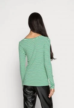 Mads Nørgaard STRIPE TINILLA - Langarmshirt - Multi Pastel Green - Damen -Mads Nørgaard Verkäufe 2022 6bcec49f745e4fcbb0af1ca07e579871