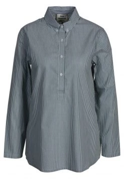 Mads Nørgaard - Damen STYLA - Bluse - Green / White