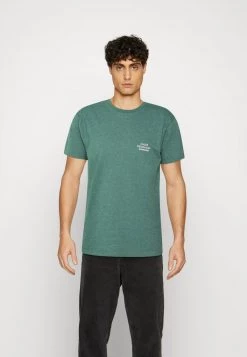 Mads Nørgaard DUSTY EMBROIDERY THOR TEE - T-Shirt Basic - Duck Green - Herren