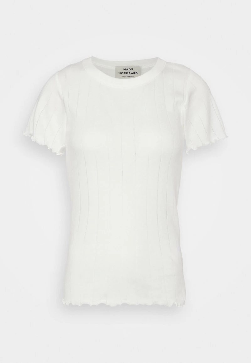 Mads Nørgaard POINTELLA TRIXA TEE - T-Shirt Basic - White Alyssum - Damen 6 Mads Nørgaard POINTELLA TRIXA TEE - T-Shirt Basic - White Alyssum - Damen – Bild 4