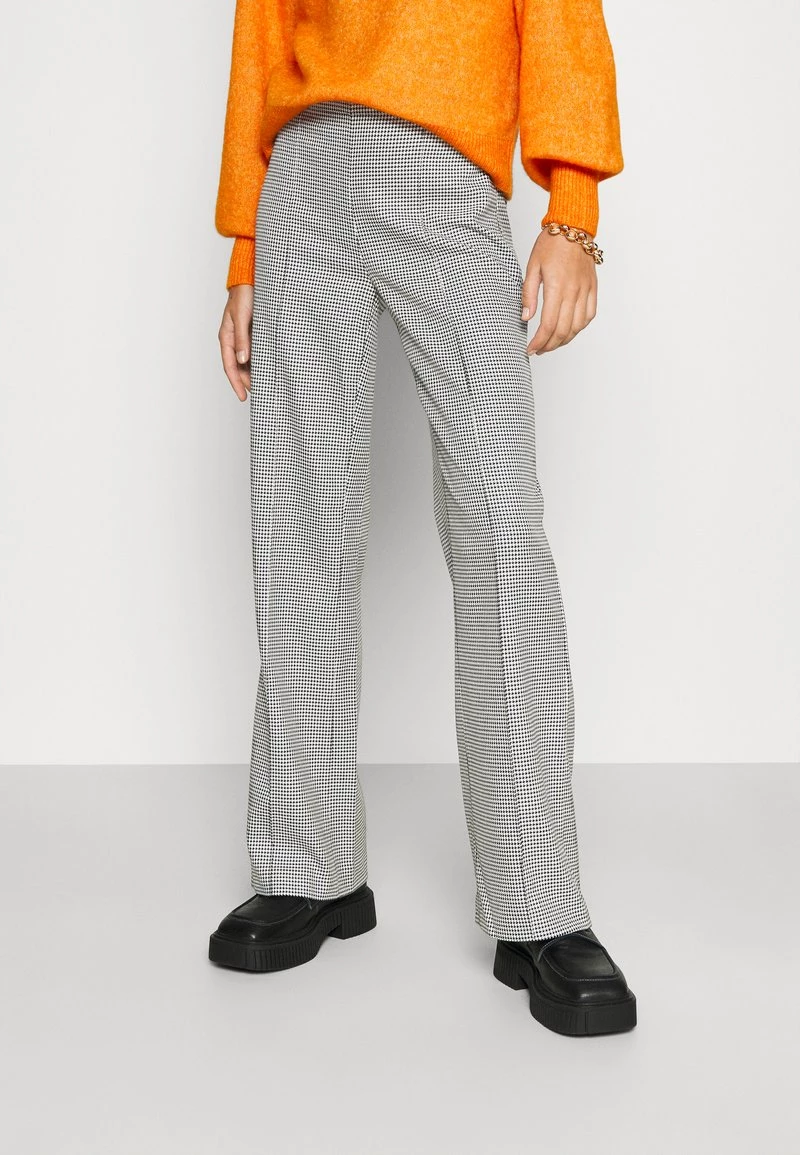 Mads Nørgaard HOUNDSTOOTH TECH PIRLA PANTS - Stoffhose - Black/snowwhite - Damen 3 Mads Nørgaard HOUNDSTOOTH TECH PIRLA PANTS - Stoffhose - Black/snowwhite - Damen